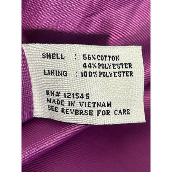 London Fog Women's Heritage Trench Coat w/ Hood & Liner in Purple - Sz S - Picture 10 of 12